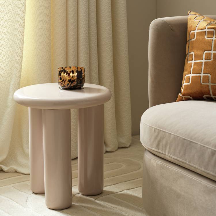 Habitat Totley Round Side Table - Natural