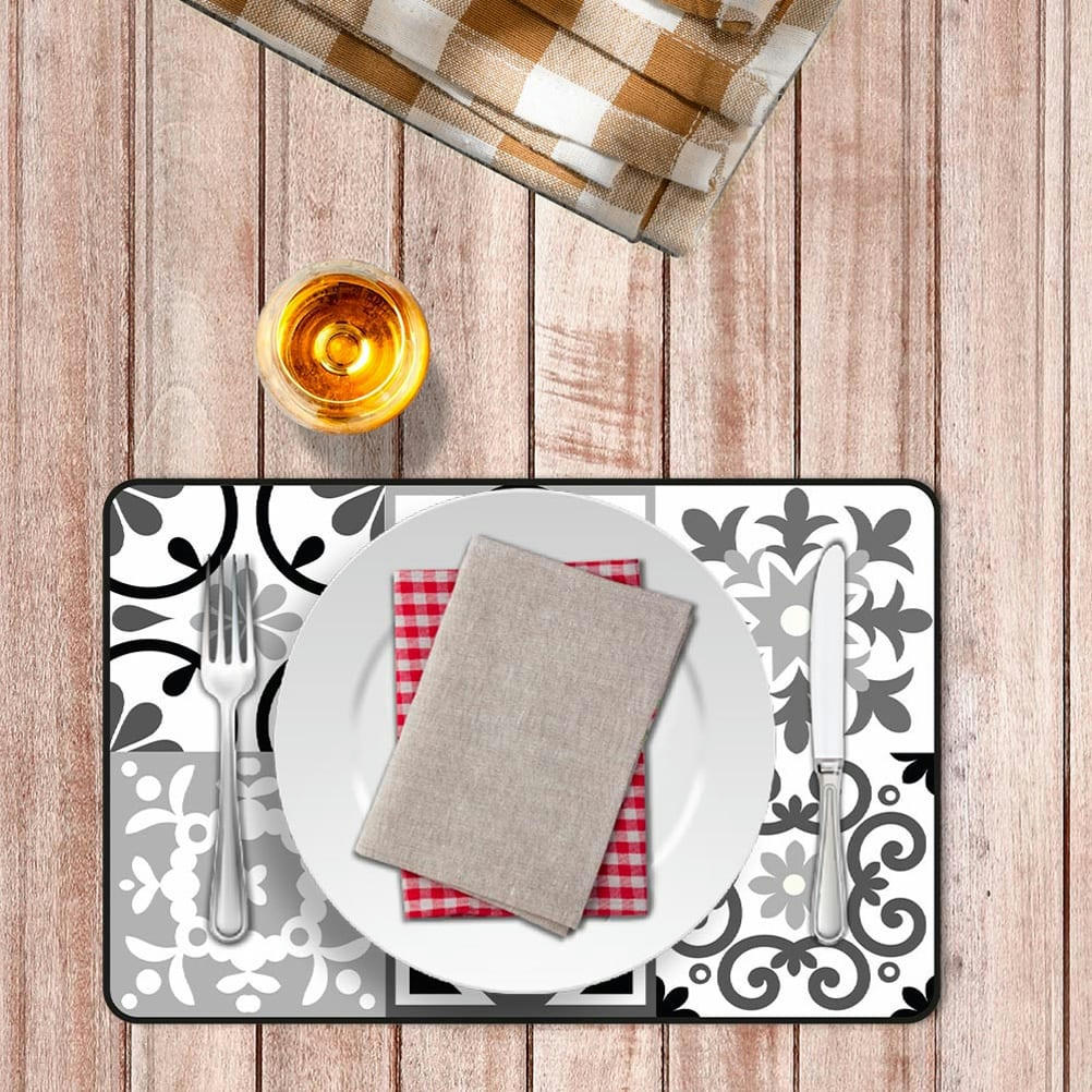 CARREAUX DE CIMENT - Set de table en polypropylène 43x28
