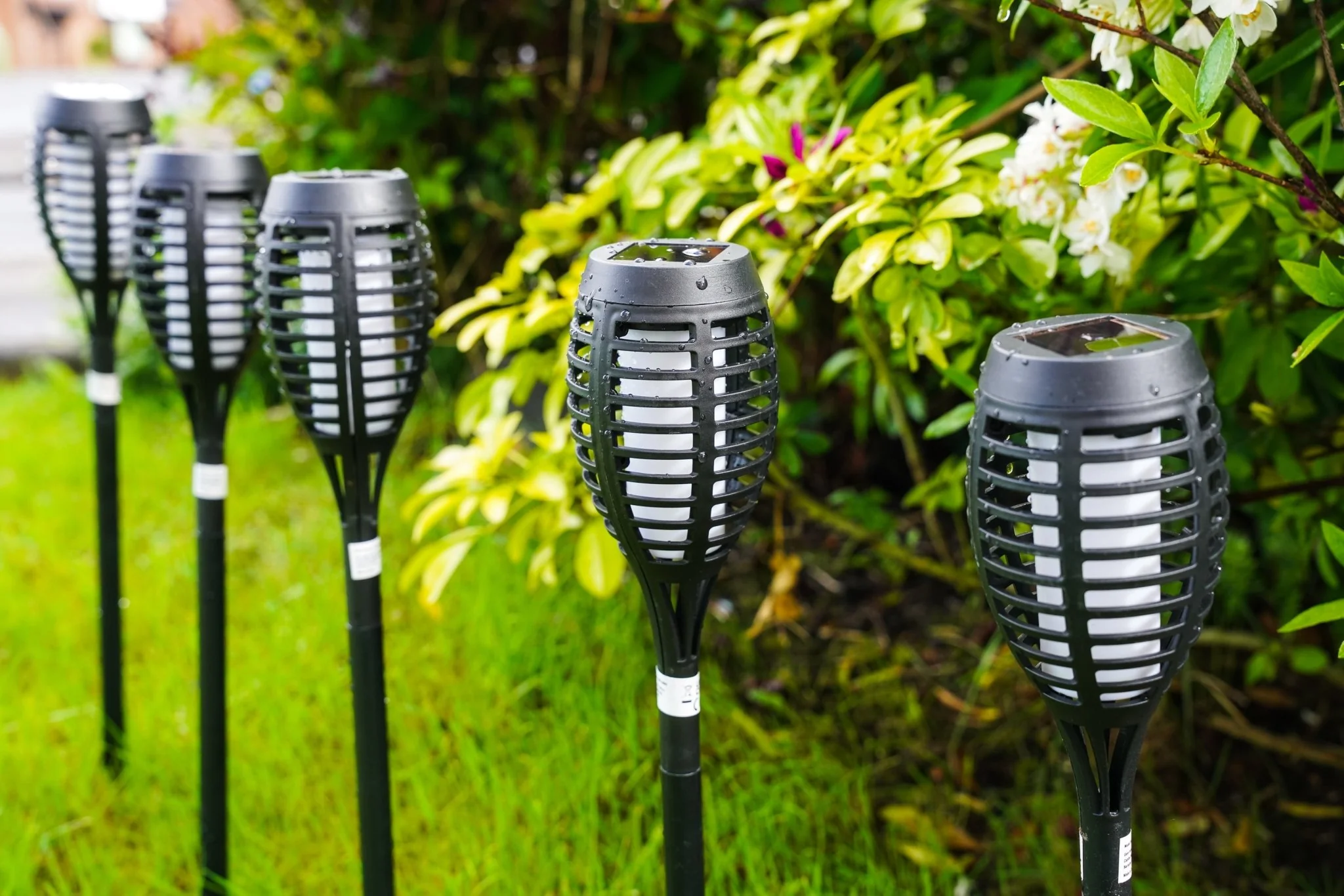 Rowan Solar Party Torch Lights 5 Pack