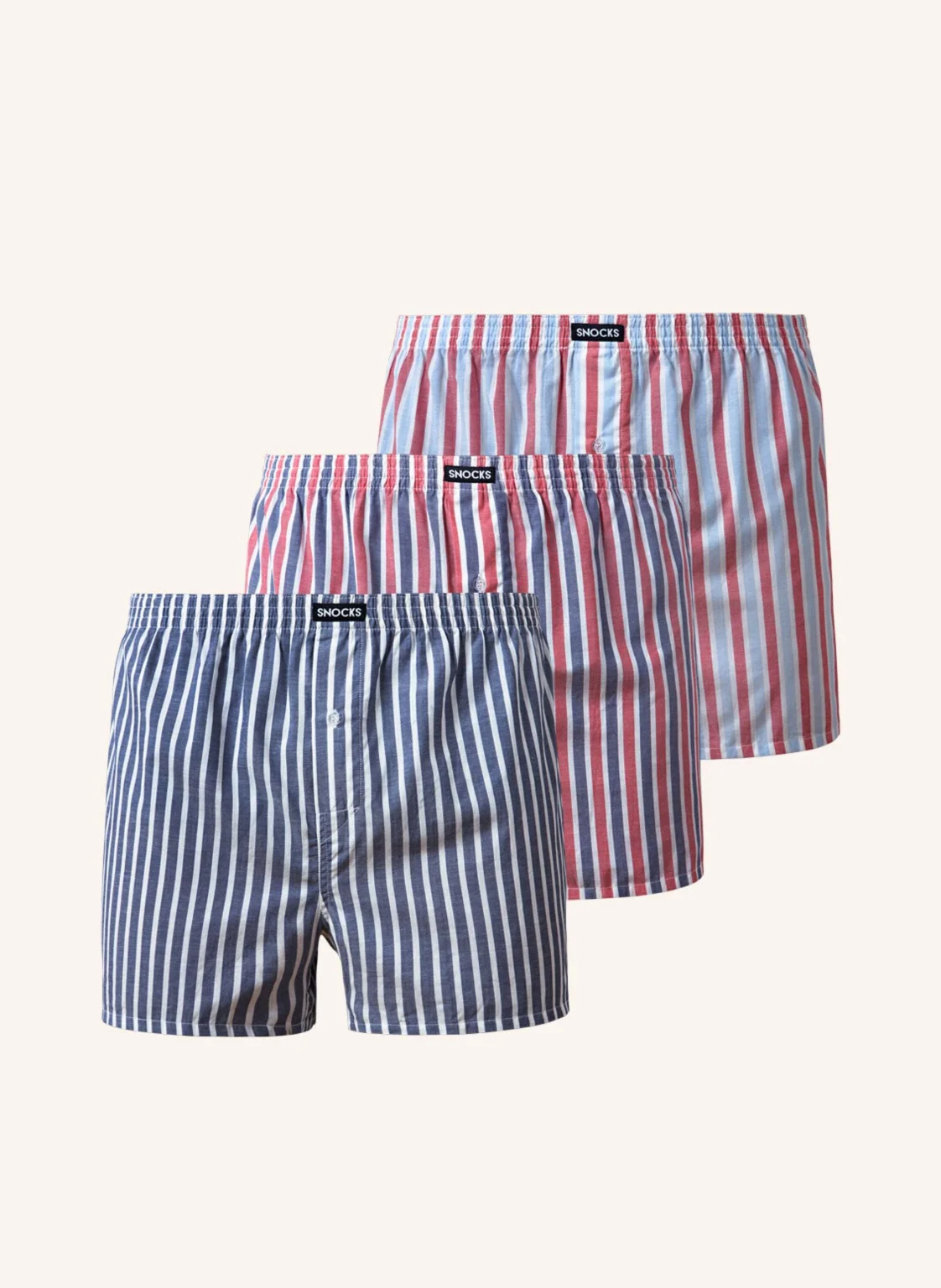SNOCKS 3er-Pack American Boxershorts