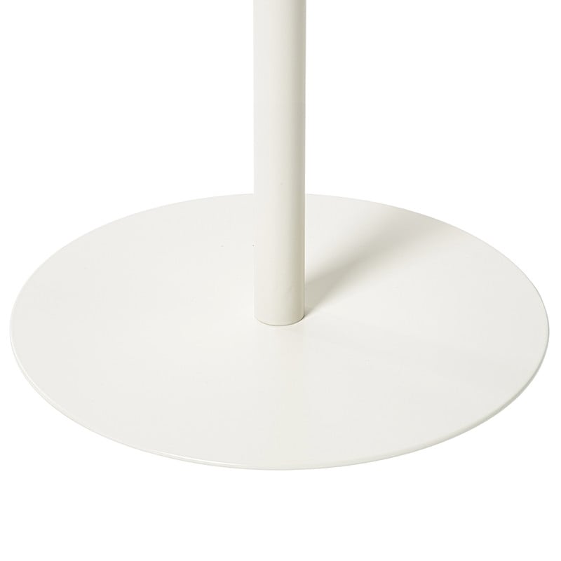 Bijzettafel Mica bloem - wit