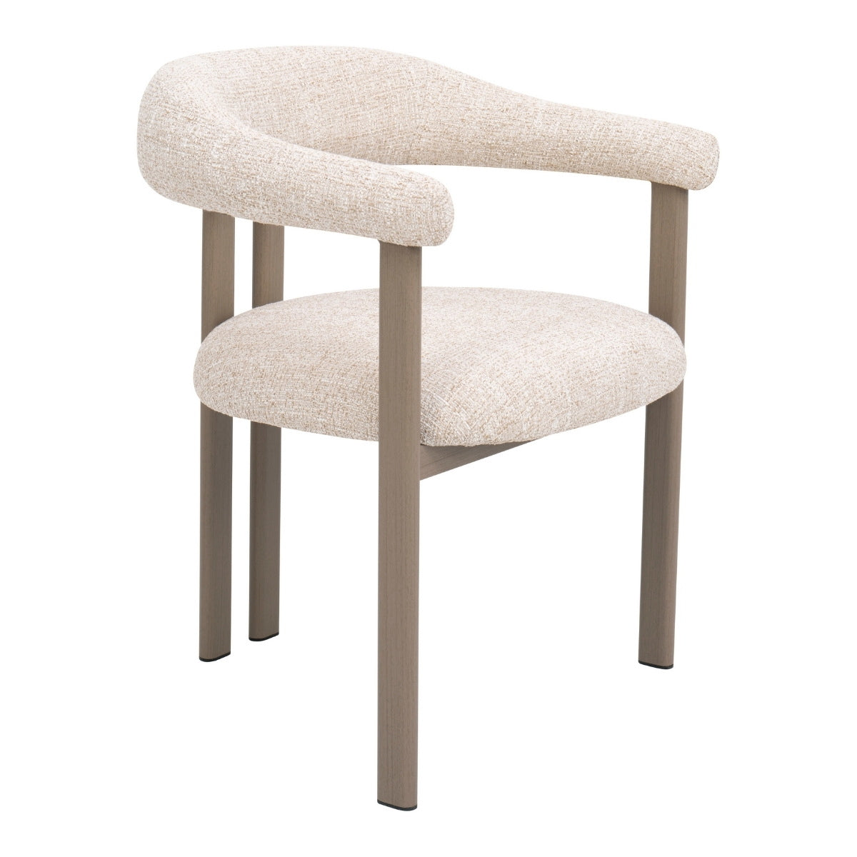 DÉJA Living Eetkamerstoel Odense - Stof - Beige/Taupe - Set van 2