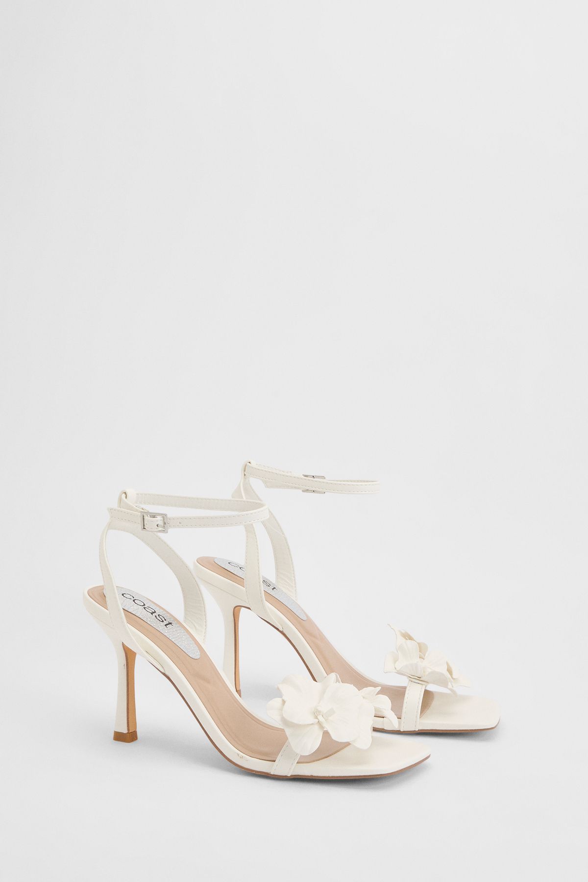 Coast Bridal Primrose Faux Leather Corsage High Stiletto Heeled Sandals