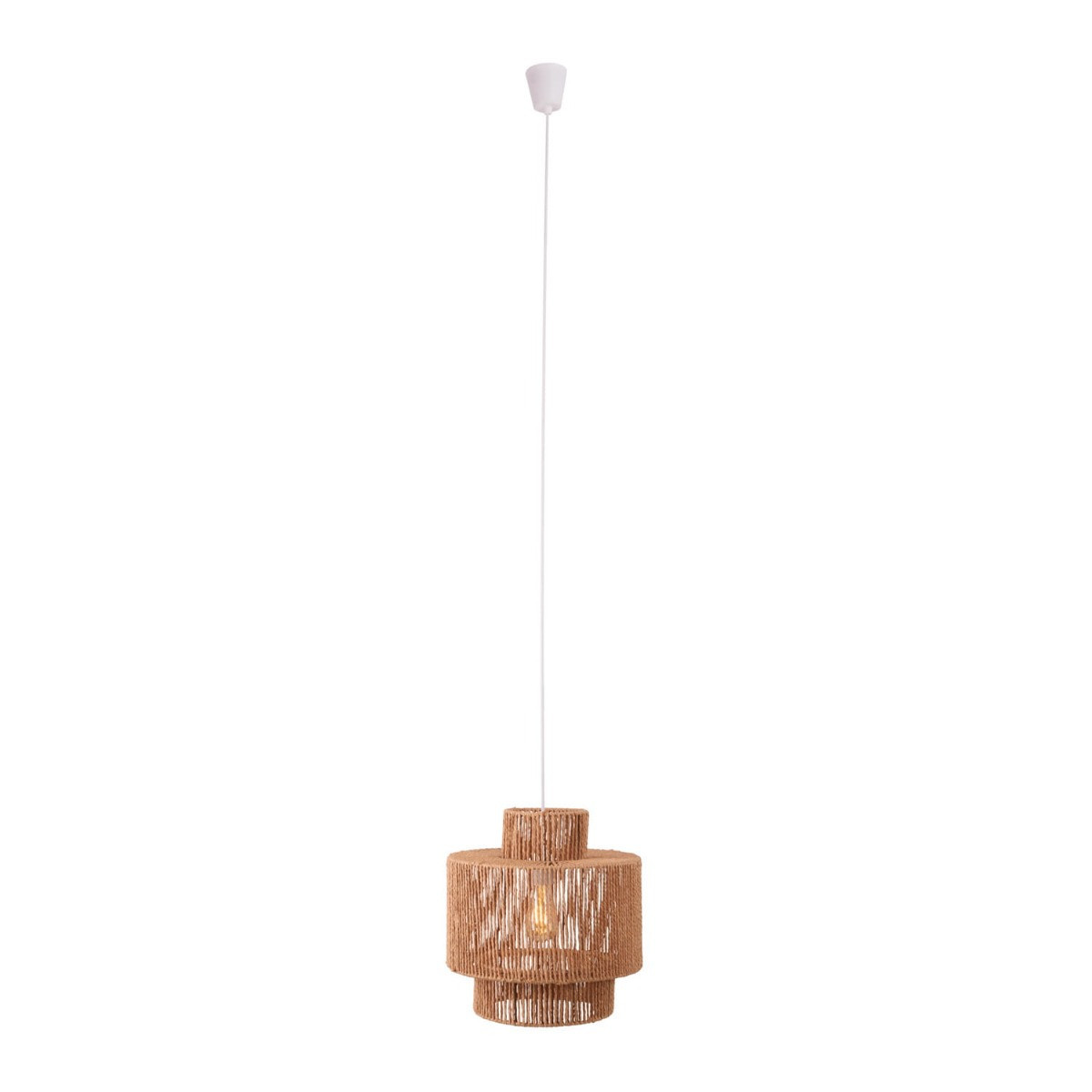 Lampa wisząca biała LABRIZ 1xE27x15W wym: 165x35x35 cm Maxlight