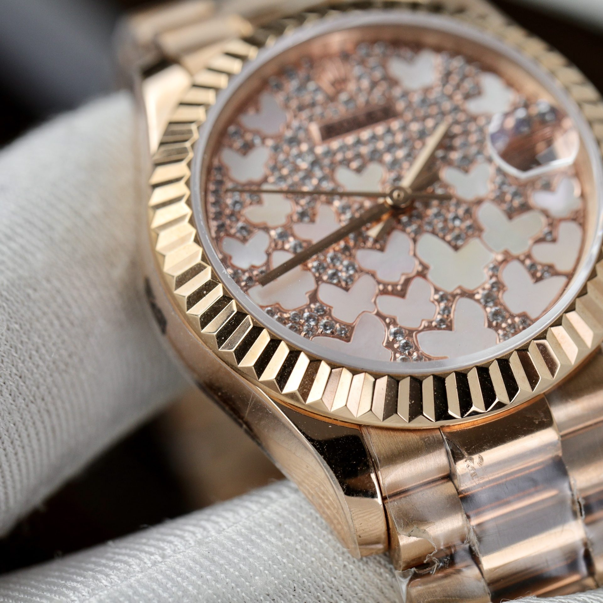 Rolex Datejust 278275 RG Plated Diamond Dial CZ Diamonds 31mm AAA Replica