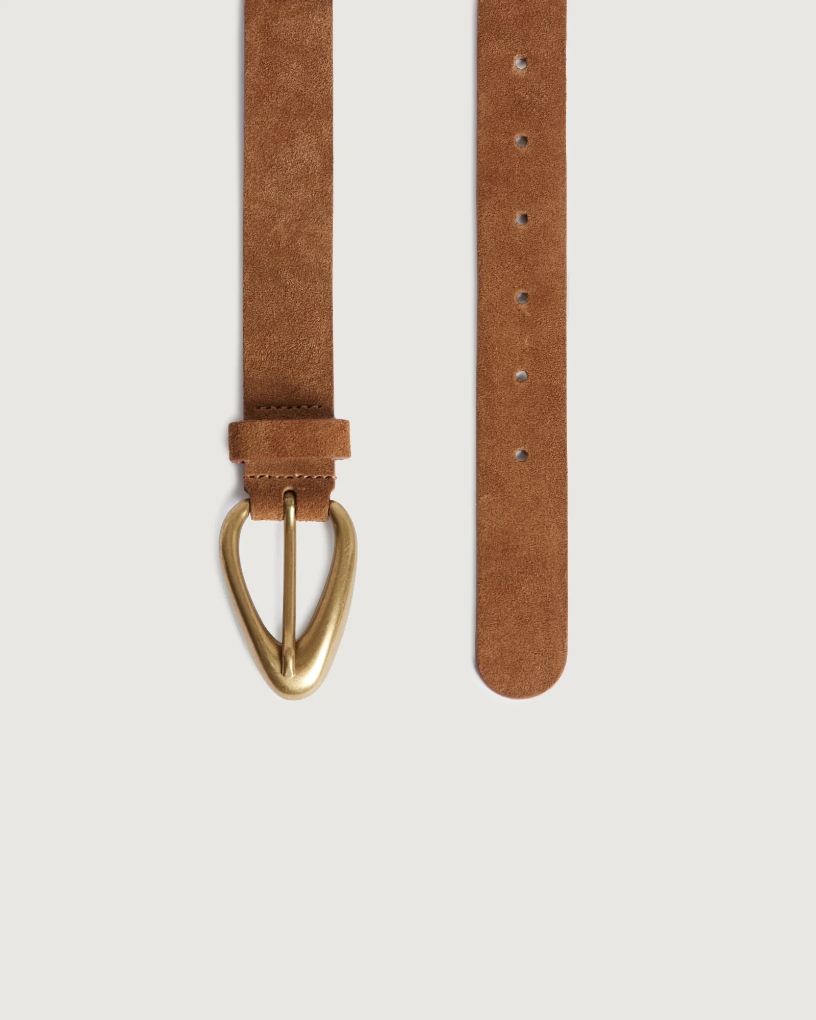 Ceinture en cuir suédé