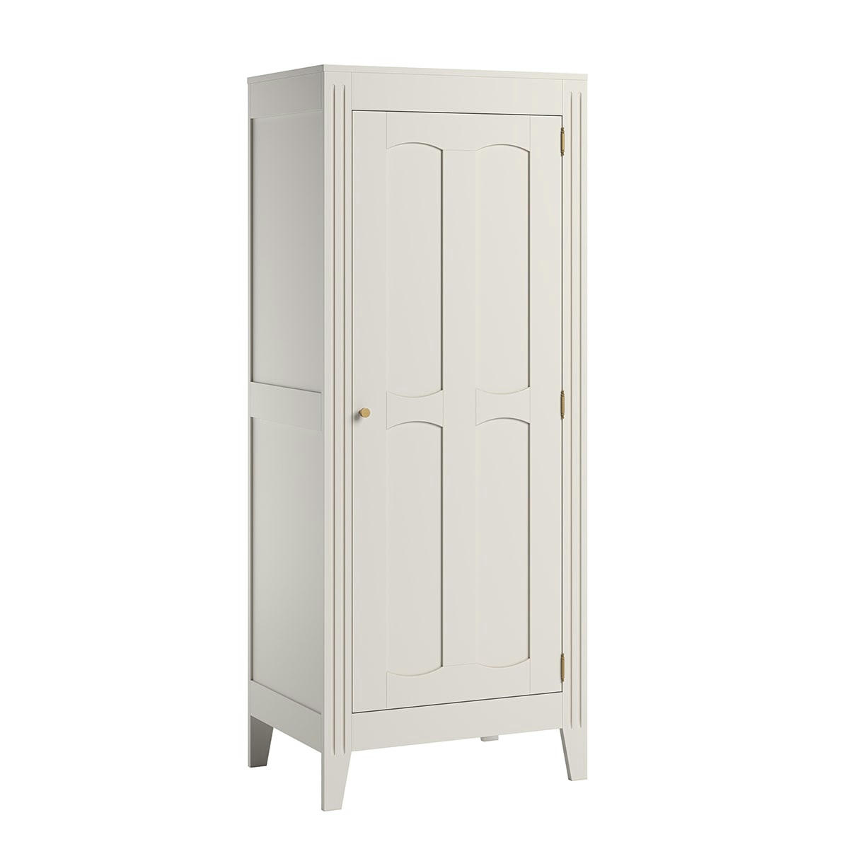MILENNE - Armoire 1 porte blanc