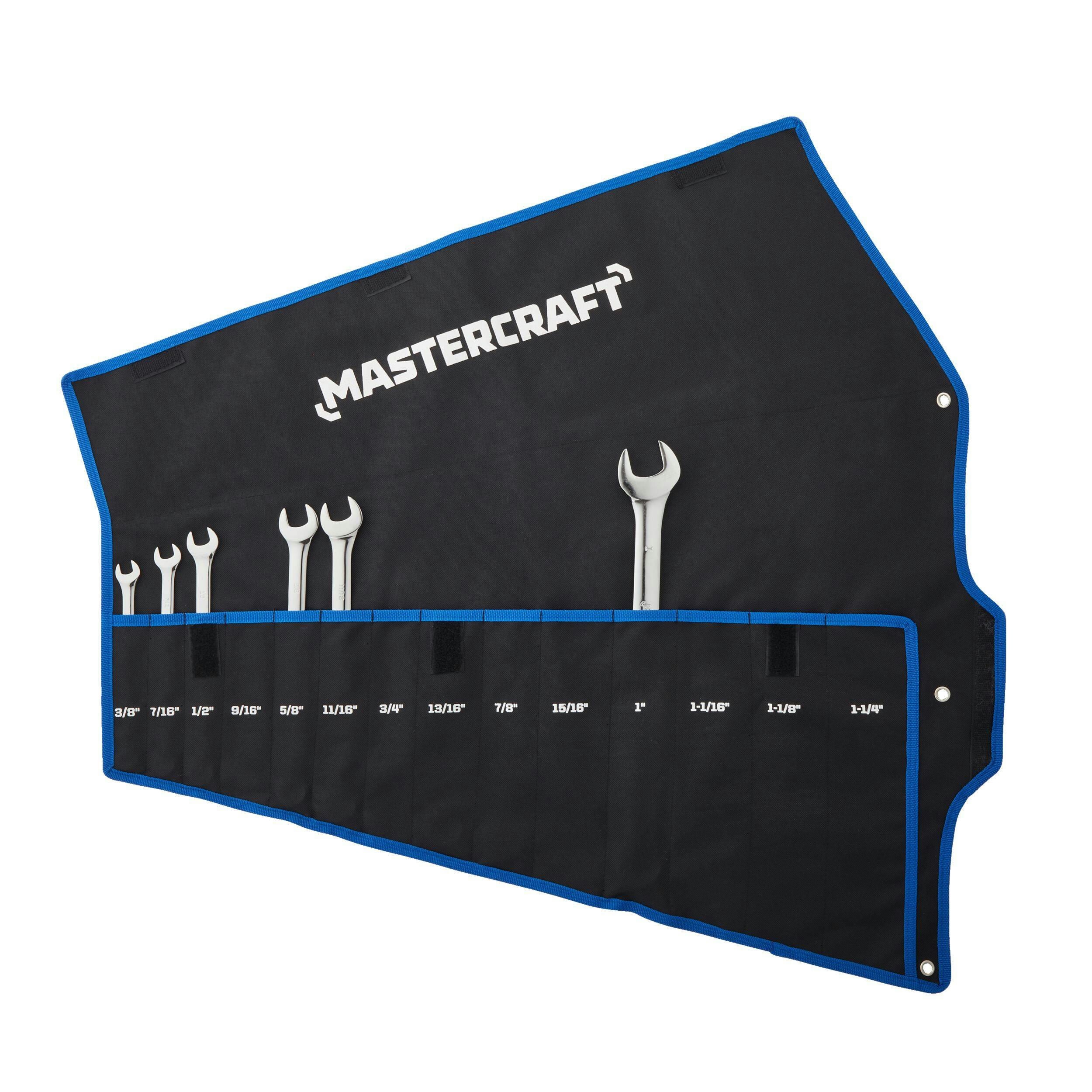 Mastercraft SAE Wrench Roll, 14 Pockets