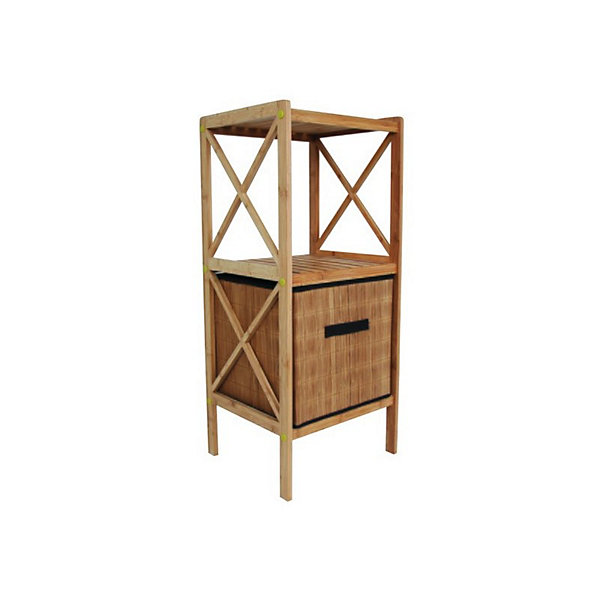Panier De Rangement Pliant Bambou MSV