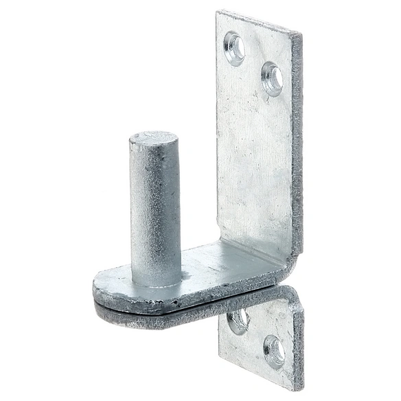Kloben auf Platte, DII-Haken, Rohstahl, Silber