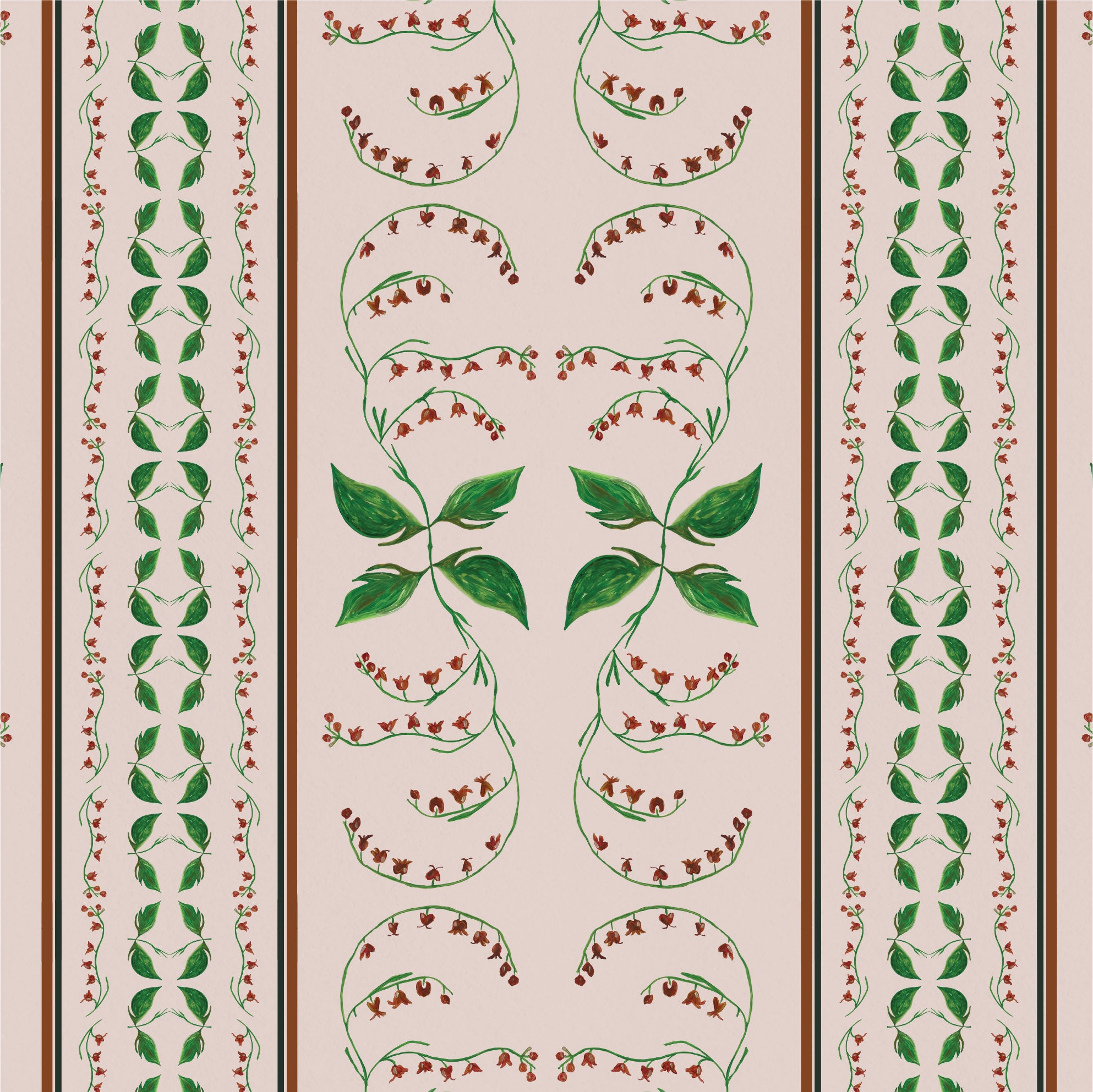 Catchii Behang Floral Vintage beige