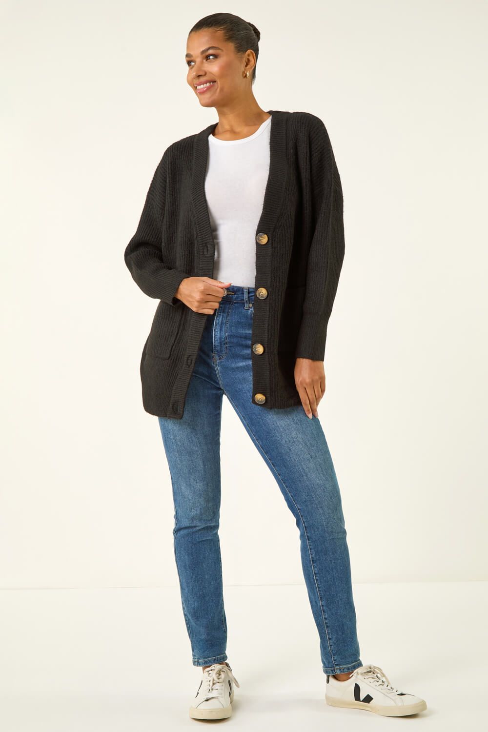 Roman Relaxed Longline Cardigan