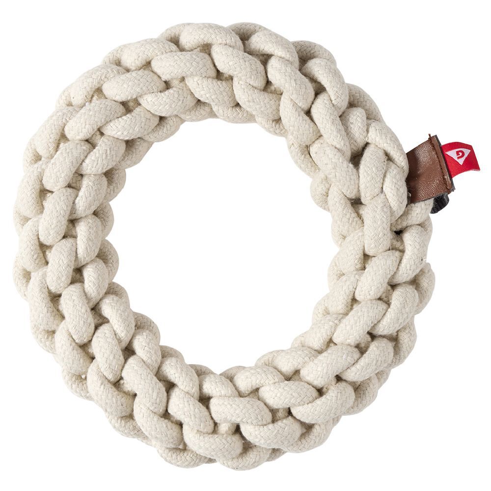 Jouet pour chien forme cercle en corde Ø20cm (2 modèles)