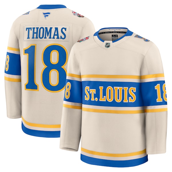 Robert Thomas St. Louis Blues  2025 NHL Winter Classic Premium Player Jersey - Cream
