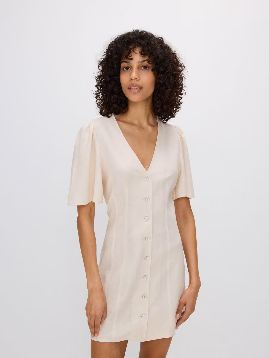 Viscose Blend Mini Dress