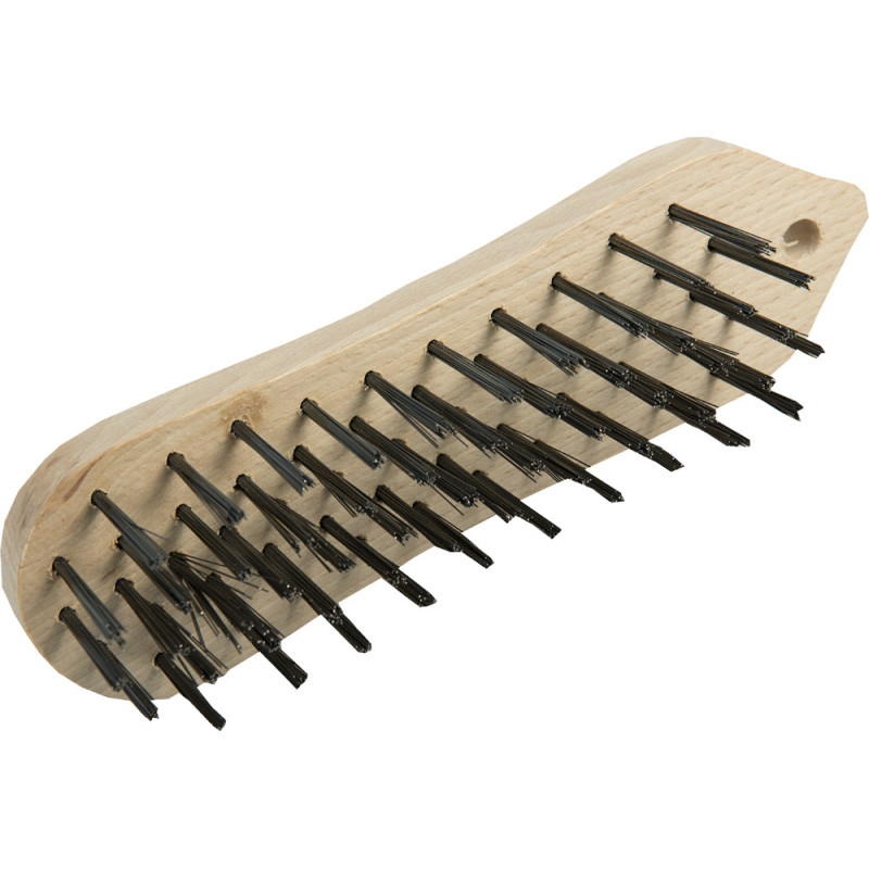 Brosse en acier avec poignée en plastique CONNEX