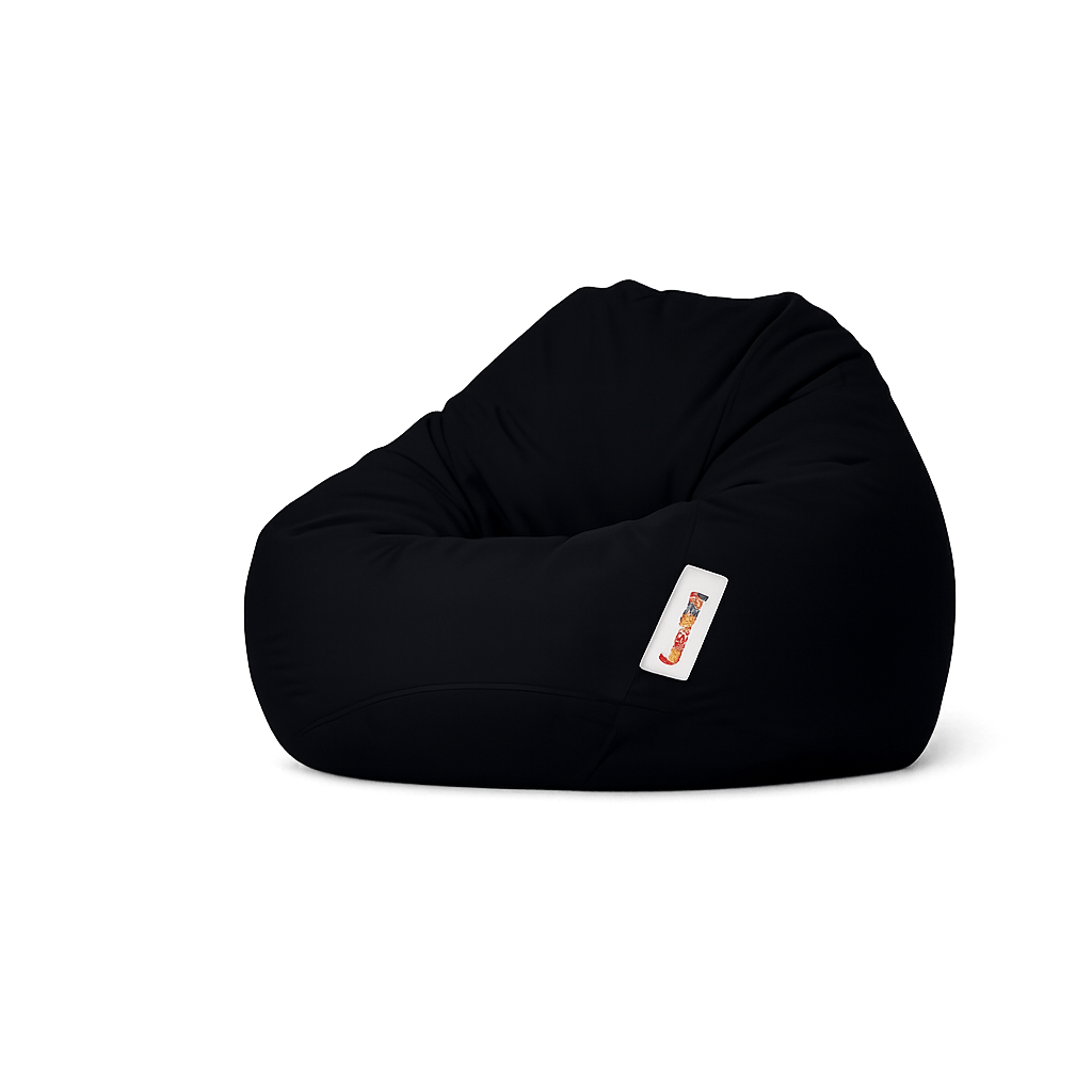 Pouf poire XXL extérieur noir ARTA