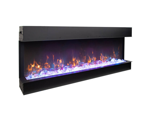 Amantii Smart 60" unit &ndash; 10 5/8" in depth 3 sided glass fireplace