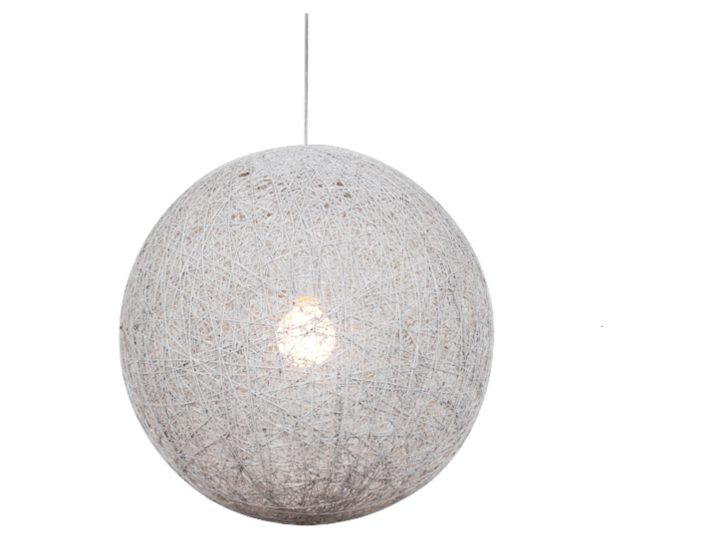 Lampa wisząca Caruba metalowa biała