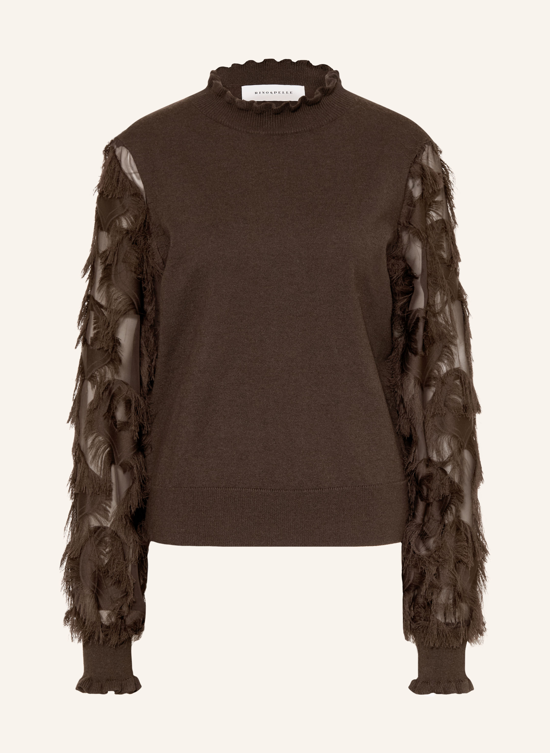 RINO & PELLE Pullover JANIQUE im Materialmix