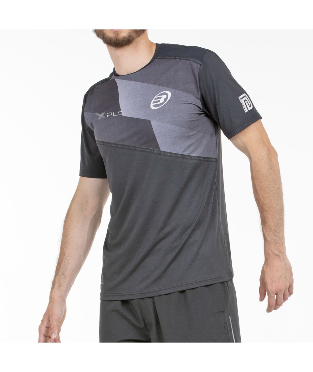 CAMISETA BULLPADEL DI NENNO 25V NEGRO