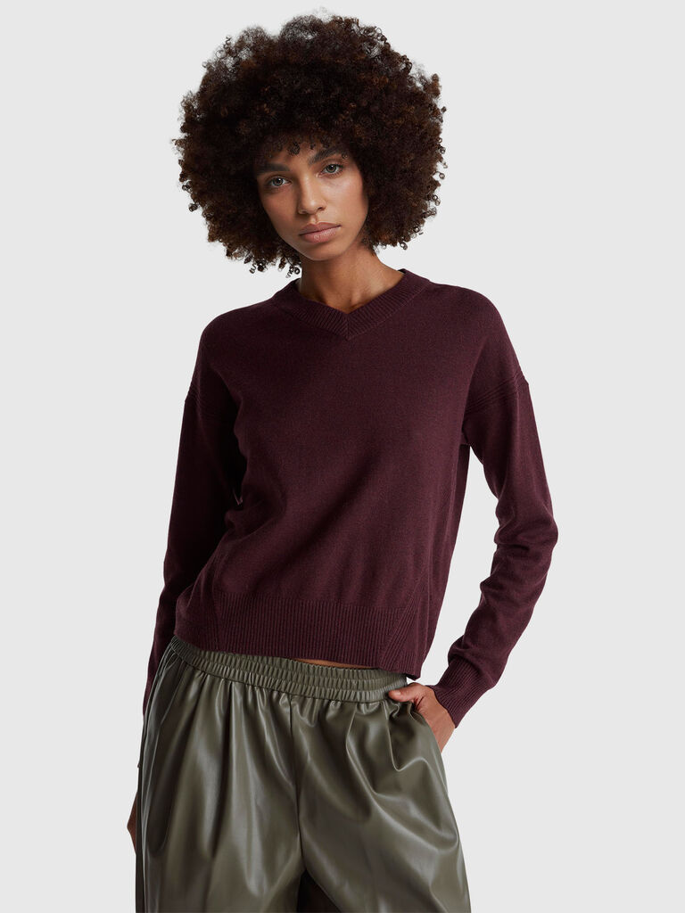 V-neck sweater