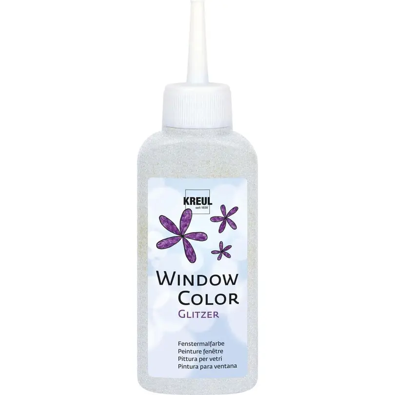 Bastelset Window Color Glitzer