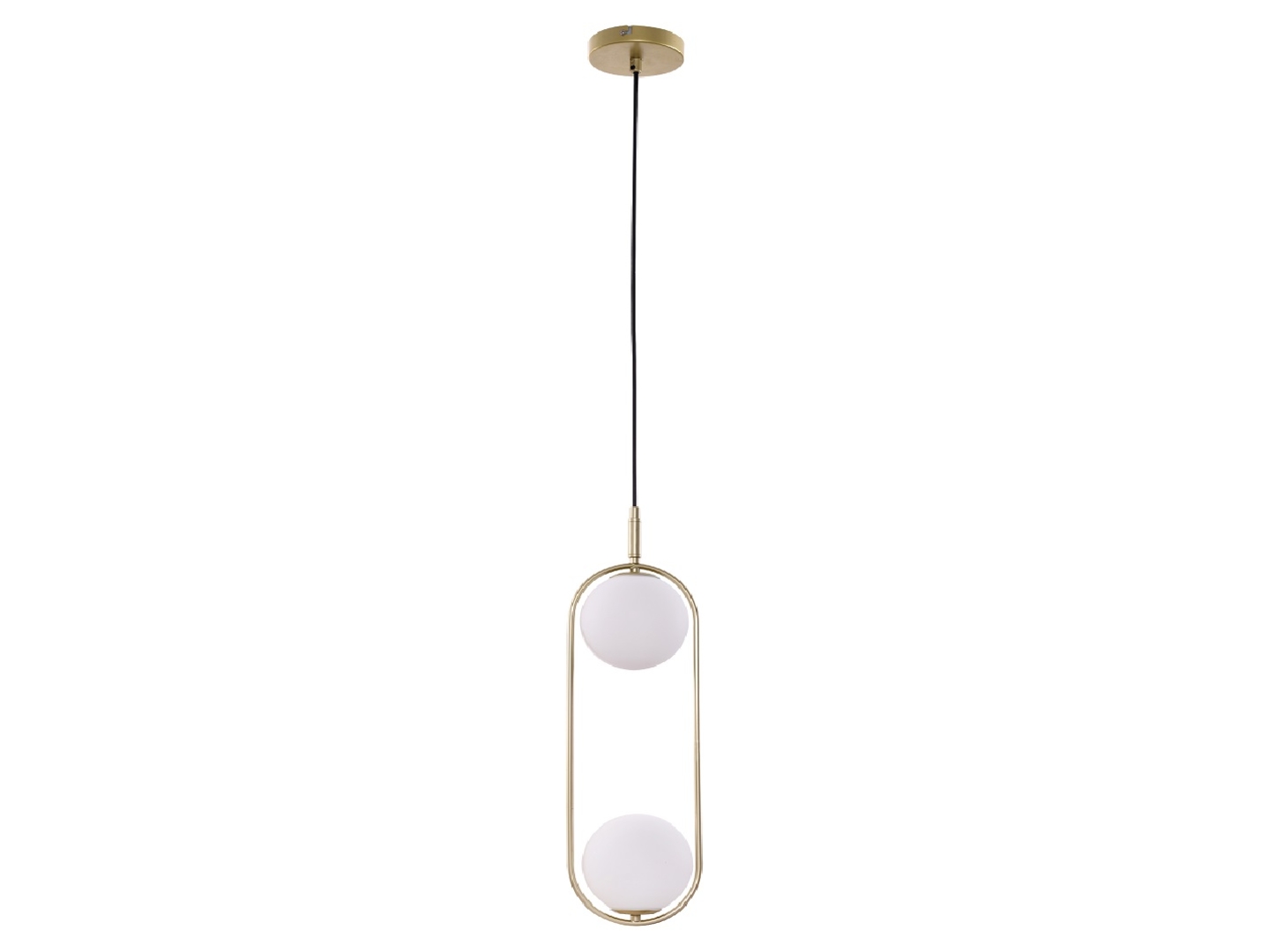Lampa wisząca Cordel 2-punktowa złota