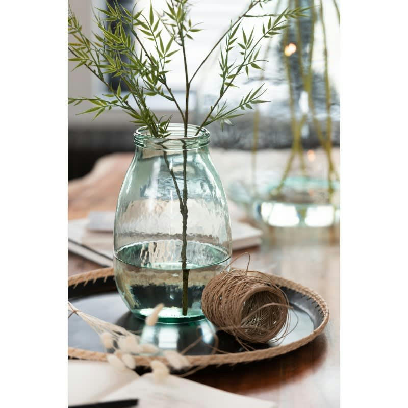 VERRE - Vase haut verre transparent H27cm