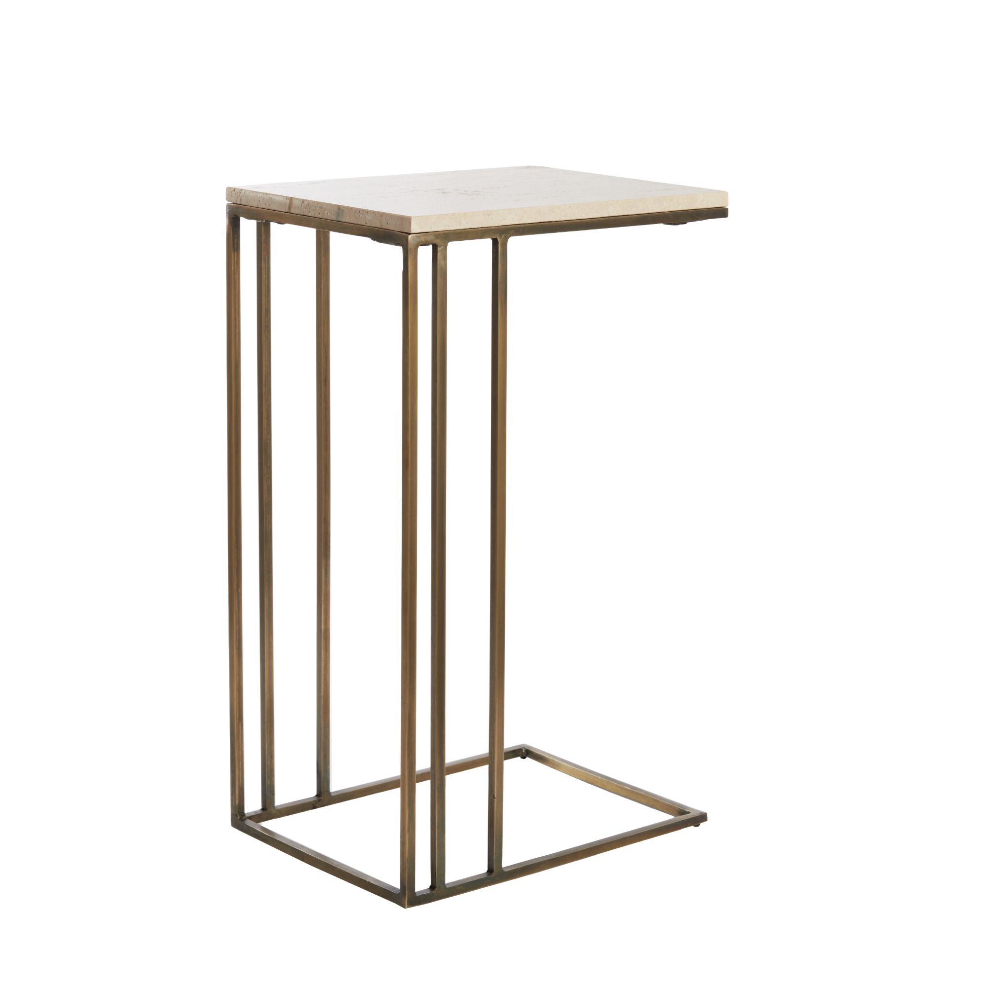 Light & Living bijzettafel Roshan - bruin - 41x31x66cm