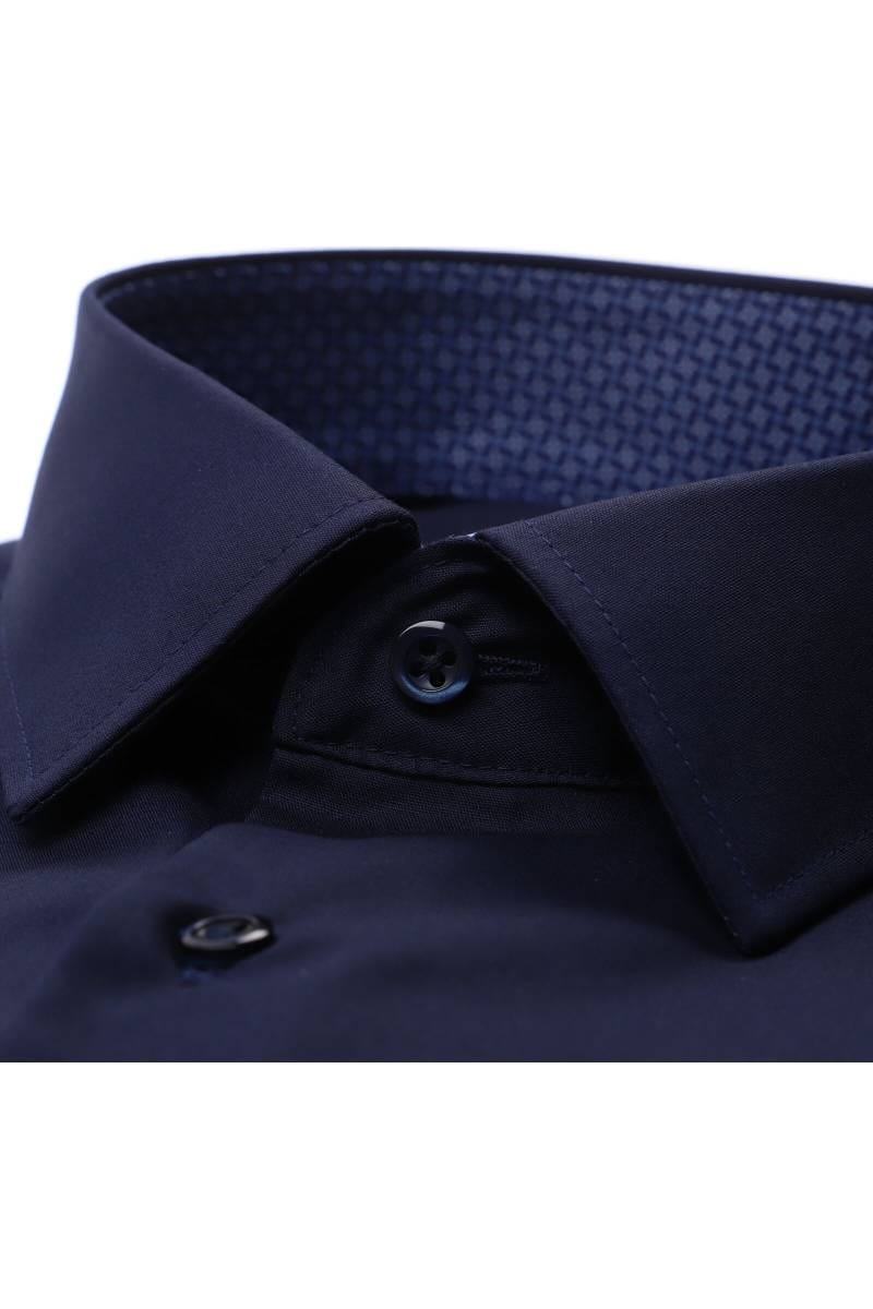 ETERNA Slim Fit Hemd blau, Einfarbig (extra langer Arm)