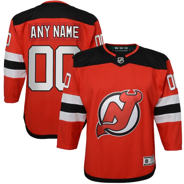New Jersey Devils Youth Home Premier Custom Jersey - Red