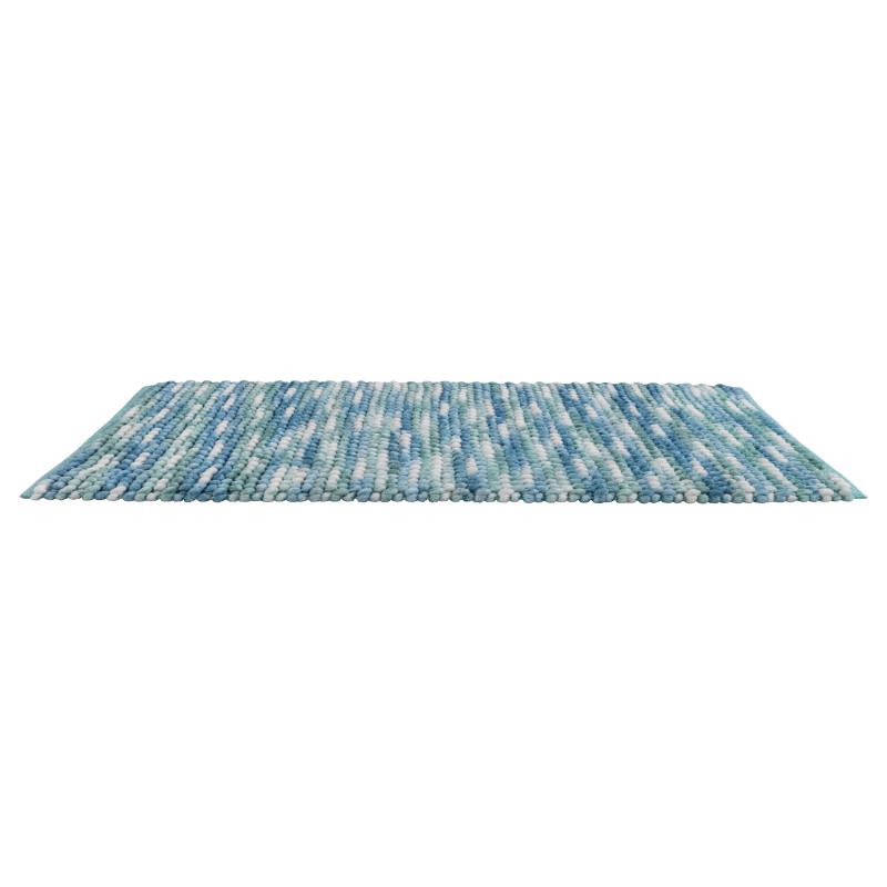 Tapis de salle de bain Urdu bleu 90 x 60 cm WENKO