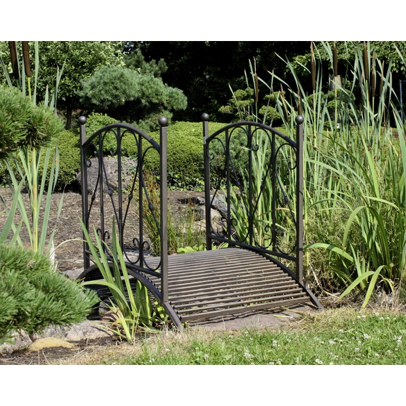 Gartenbrücke »Taupo«, Stahl, rostfarben