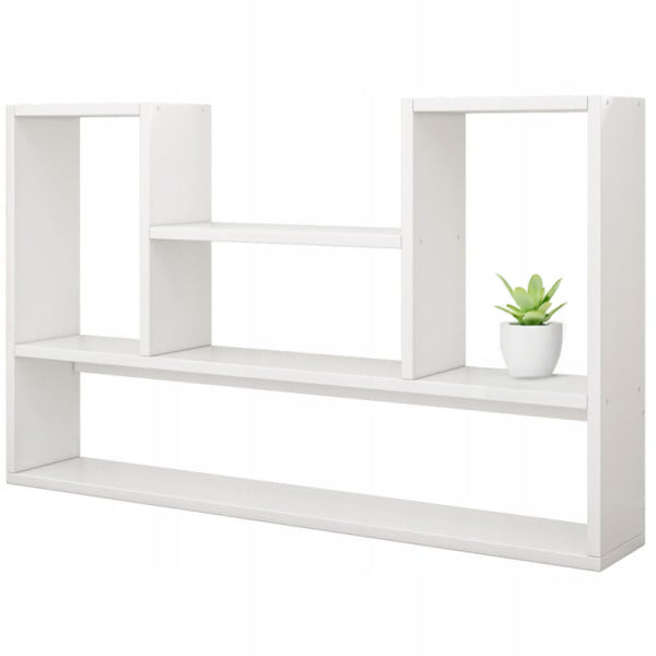 Półka biała nowoczesna loft na książki otwarta 100 cm