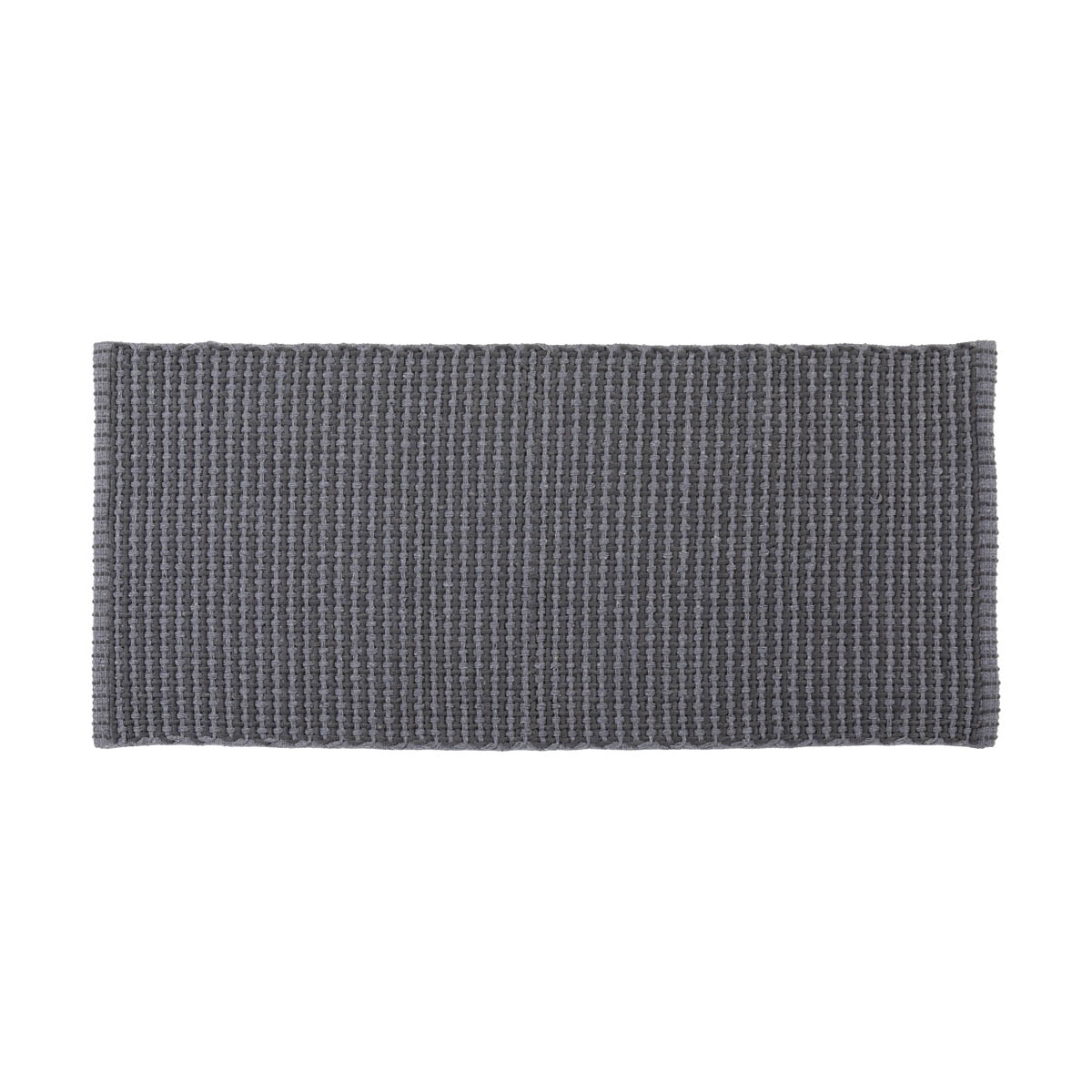 Tapete wc cinza claro em algodão 50x120cm