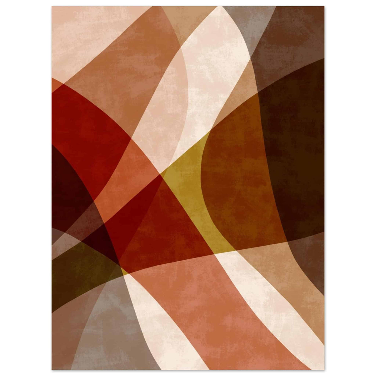Artfulprints Poster Boho – Autumn blend  - 30x40 cm - Bruin