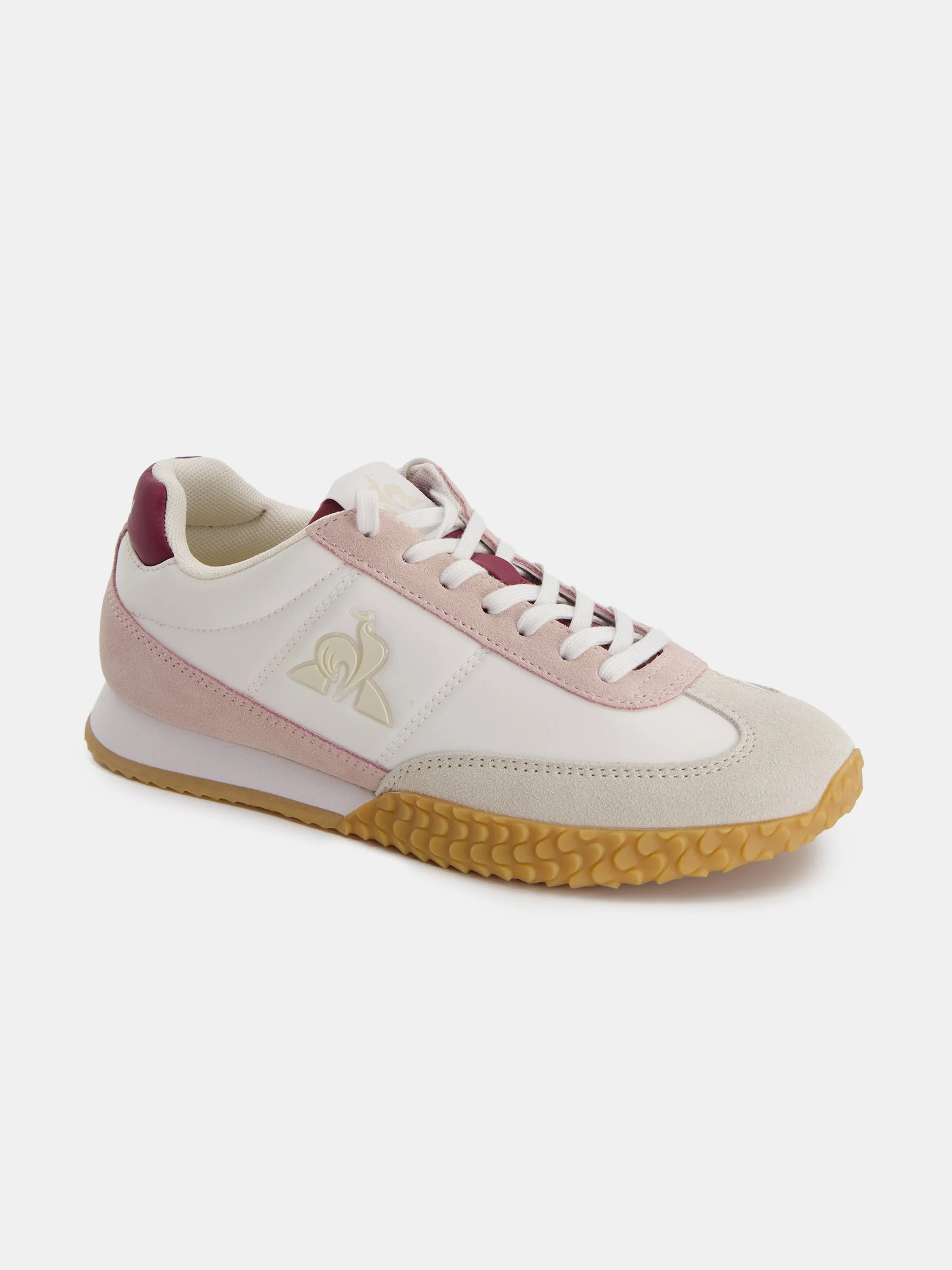 Basket retro-running en textile et suede Veloce