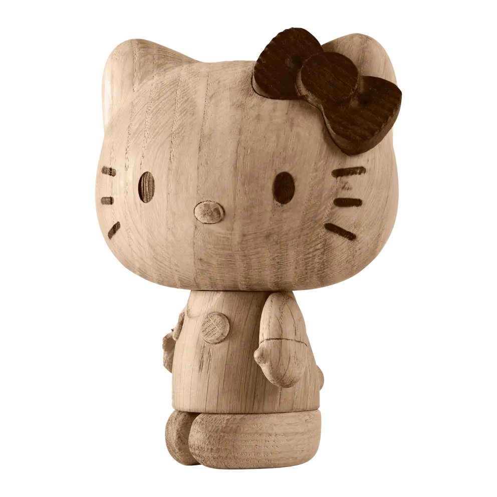 Holzfigur Hello-Kitty