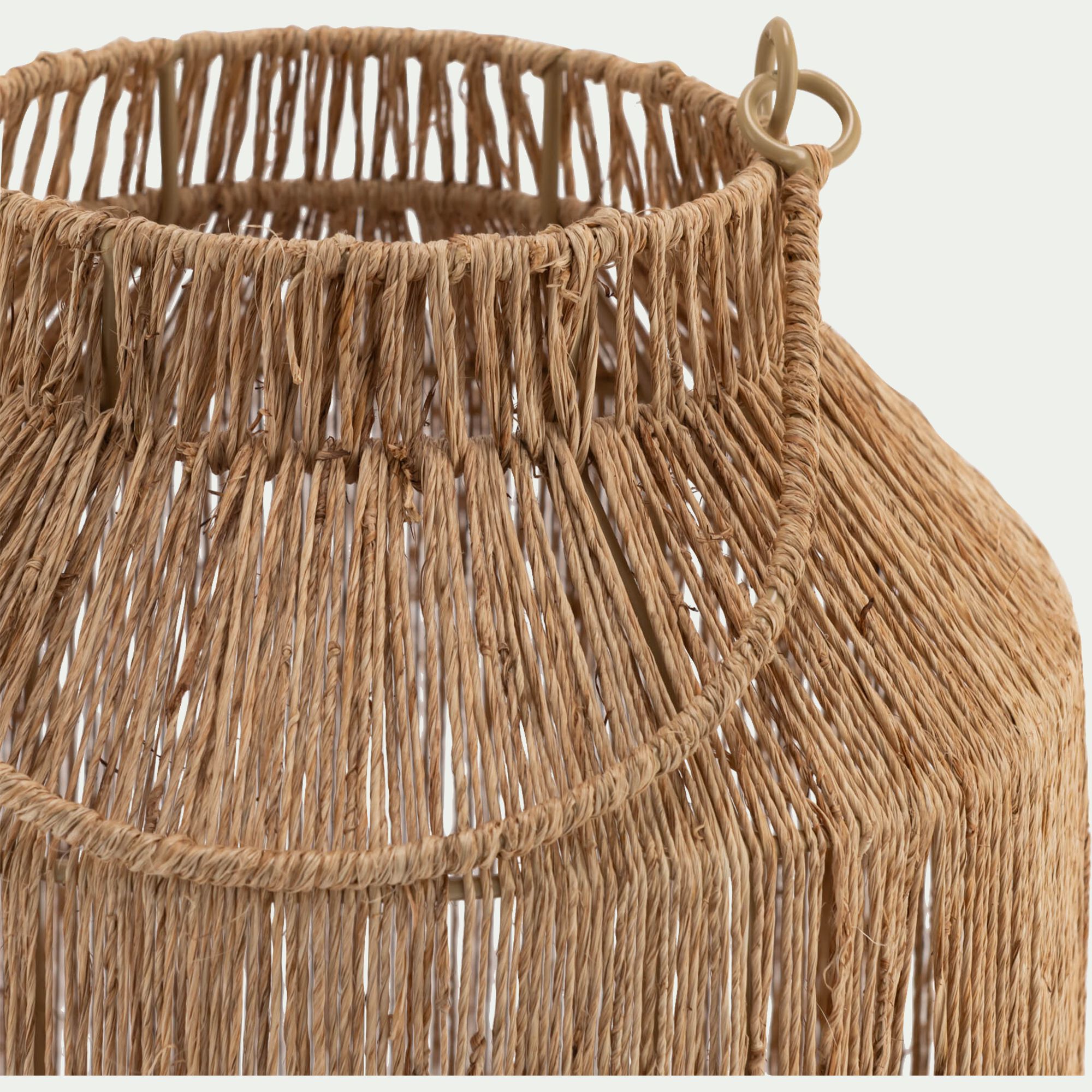 VOLONNE - Lanterne en jute H30cm - naturel