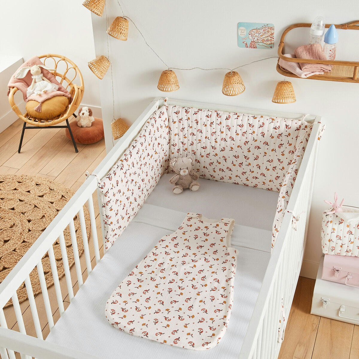 Tour de lit gaze de coton