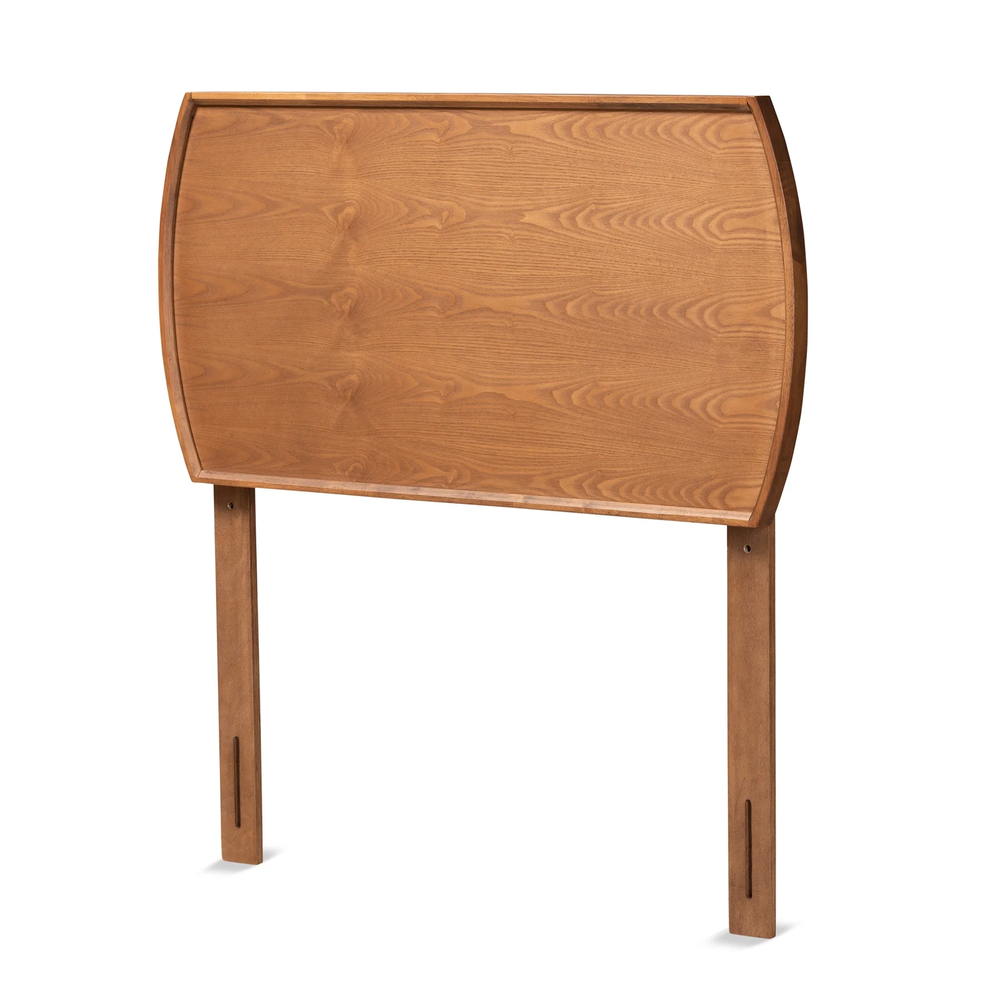 Laurien Mid-Century Ash Walnut Finished Wood Headboard