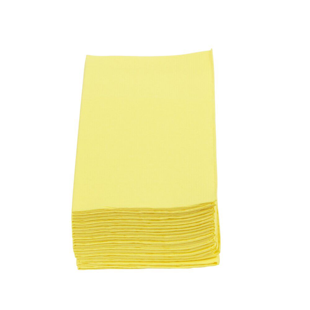 Serviette range couverts 40cm jaune canari x20