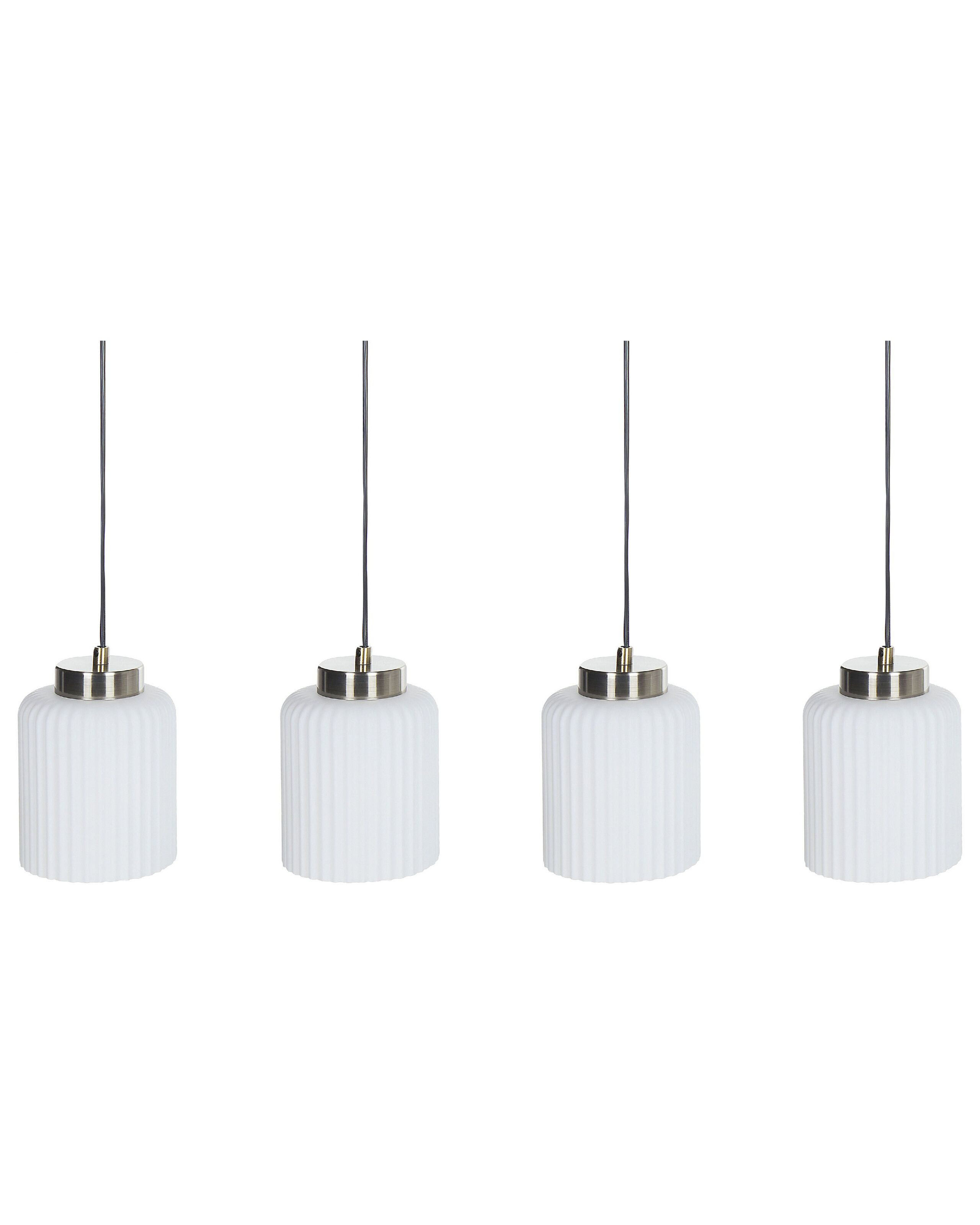 Lampa wisząca metalowa czarna z białym