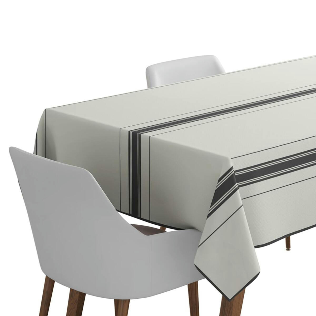 BEAURIVAGE - Nappe lin Blanc 160x250 cm