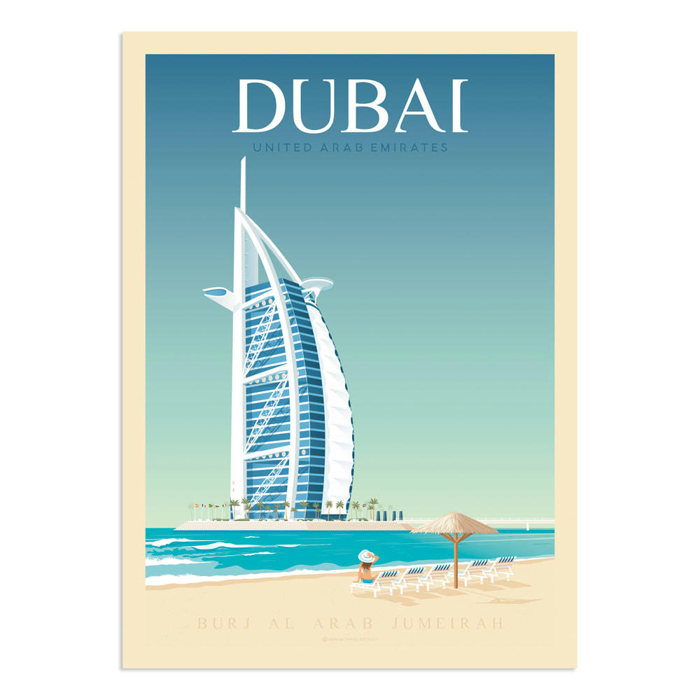 - Affiche Dubaï  50x70 cm
