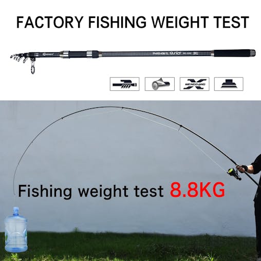 NNEOBA 5.3m Telescopic Surf Spinning Rod 30T Carbon Fiber Black