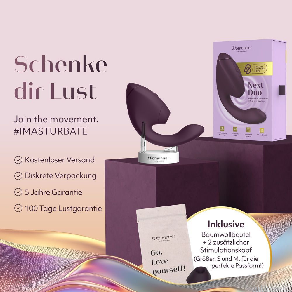 Next Duo - Klitoraler & G-Punkt Dual-Stimulator mit 3D Pleasure Air