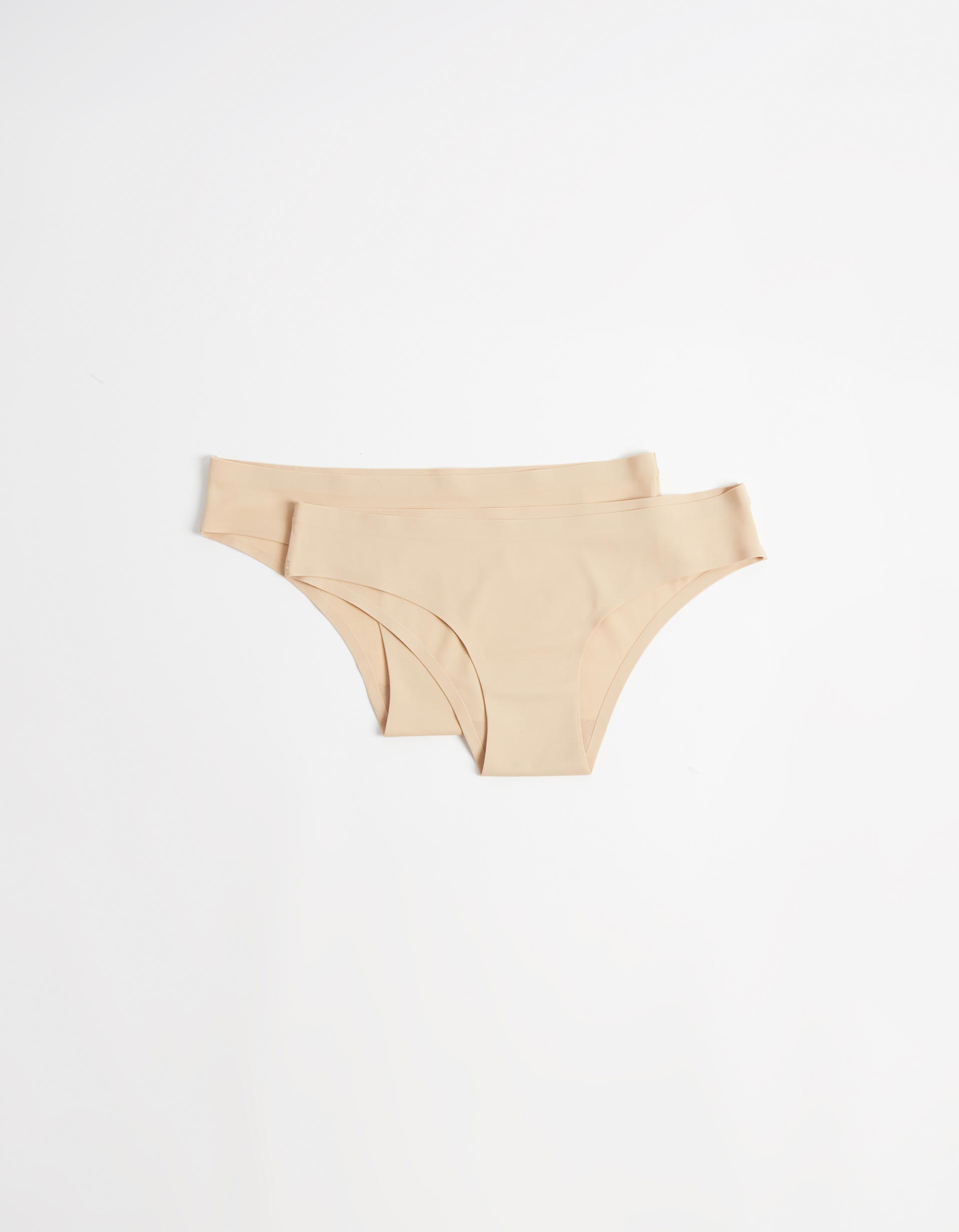 Pack 2 Cuecas Corte Laser, Mulher, Bege