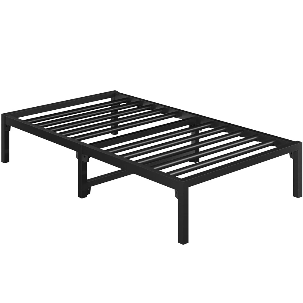 Yaheetech Bed Frame with Ultra-durable Steel Slat Support Metal Platform Bed Frame with Underbed Storage Space
